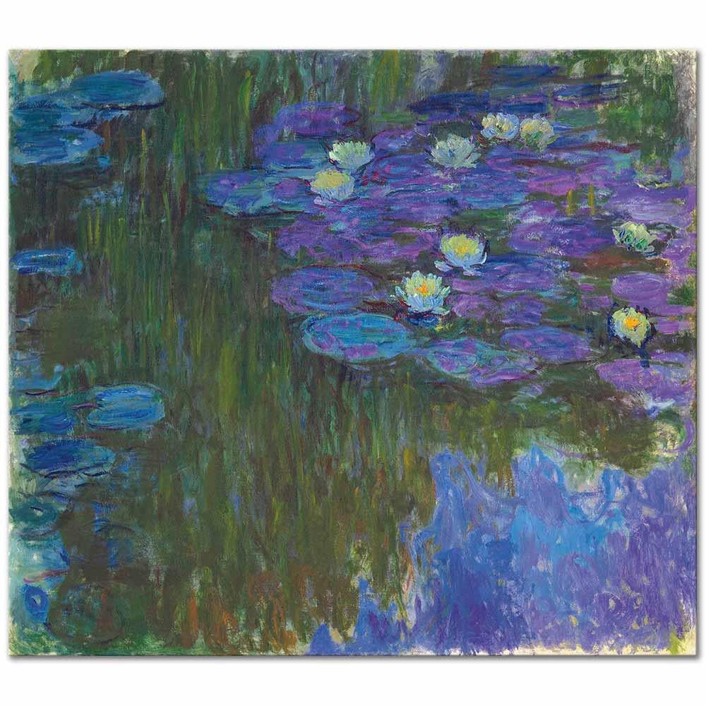 Claude Monet Çiçek Açmış Nilüferler Kanvas Tablo