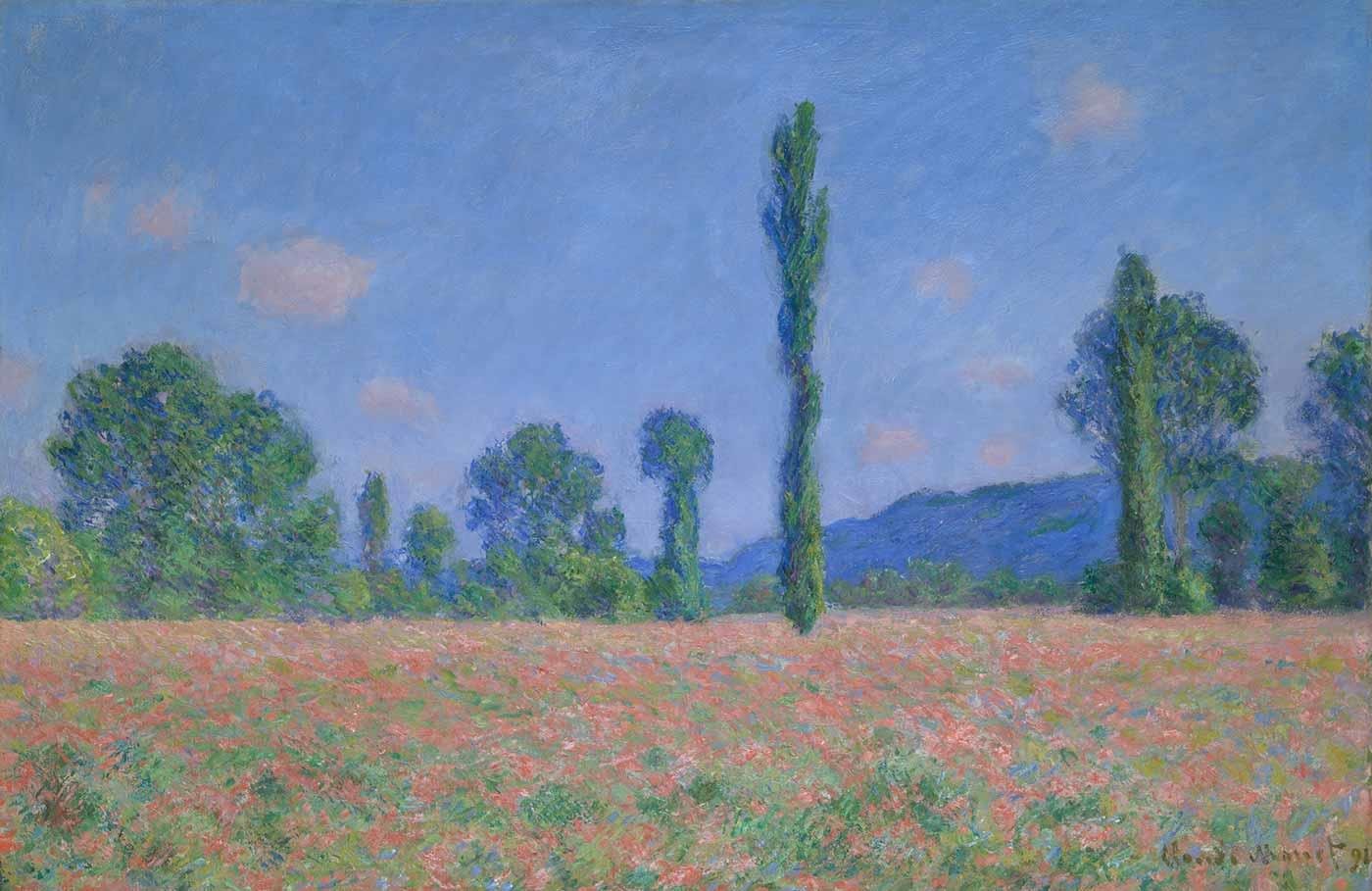 Claude Monet Gelincik Tarlası (Giverny) Kanvas Tablo