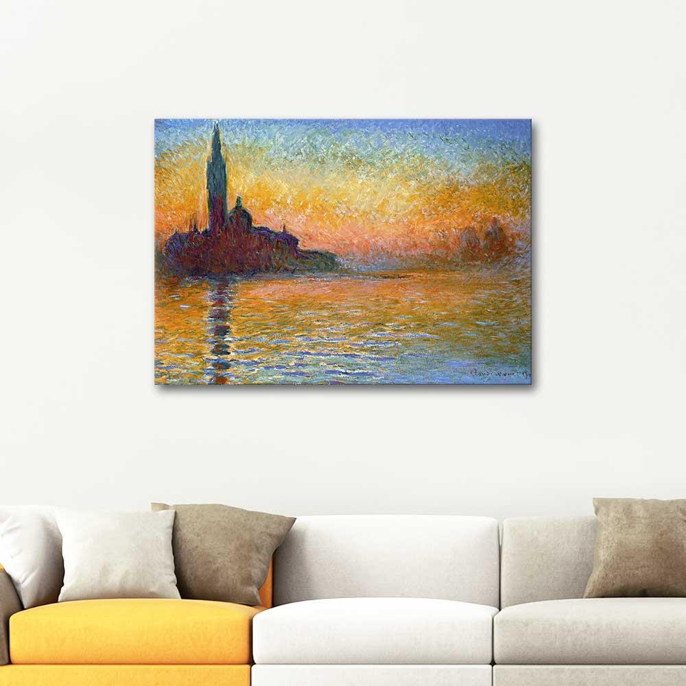 Claude Monet San Giorgio Maggiore Venedik Kanvas Tablo