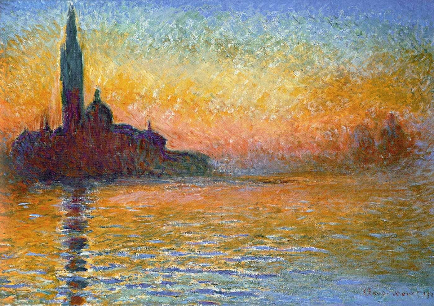 Claude Monet San Giorgio Maggiore Venedik Kanvas Tablo