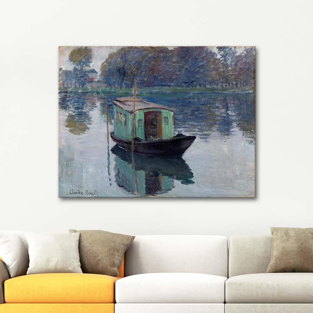 Claude Monet The Studio Boat Art Print