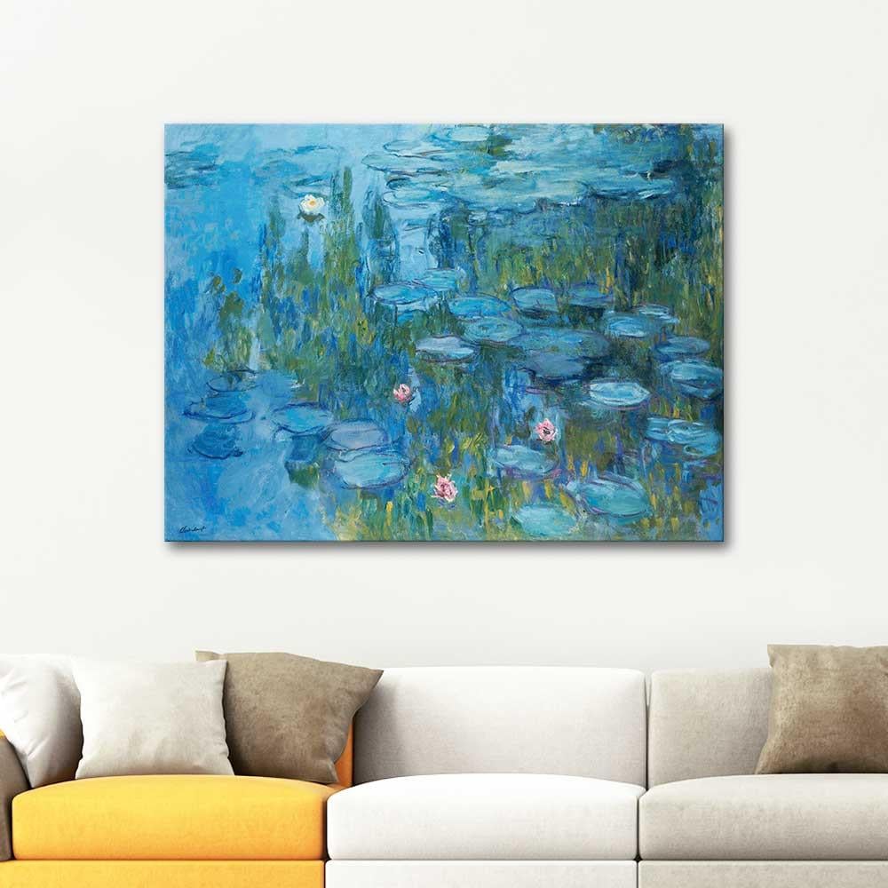 Claude Monet Sudaki Nilüferler Kanvas Tablo