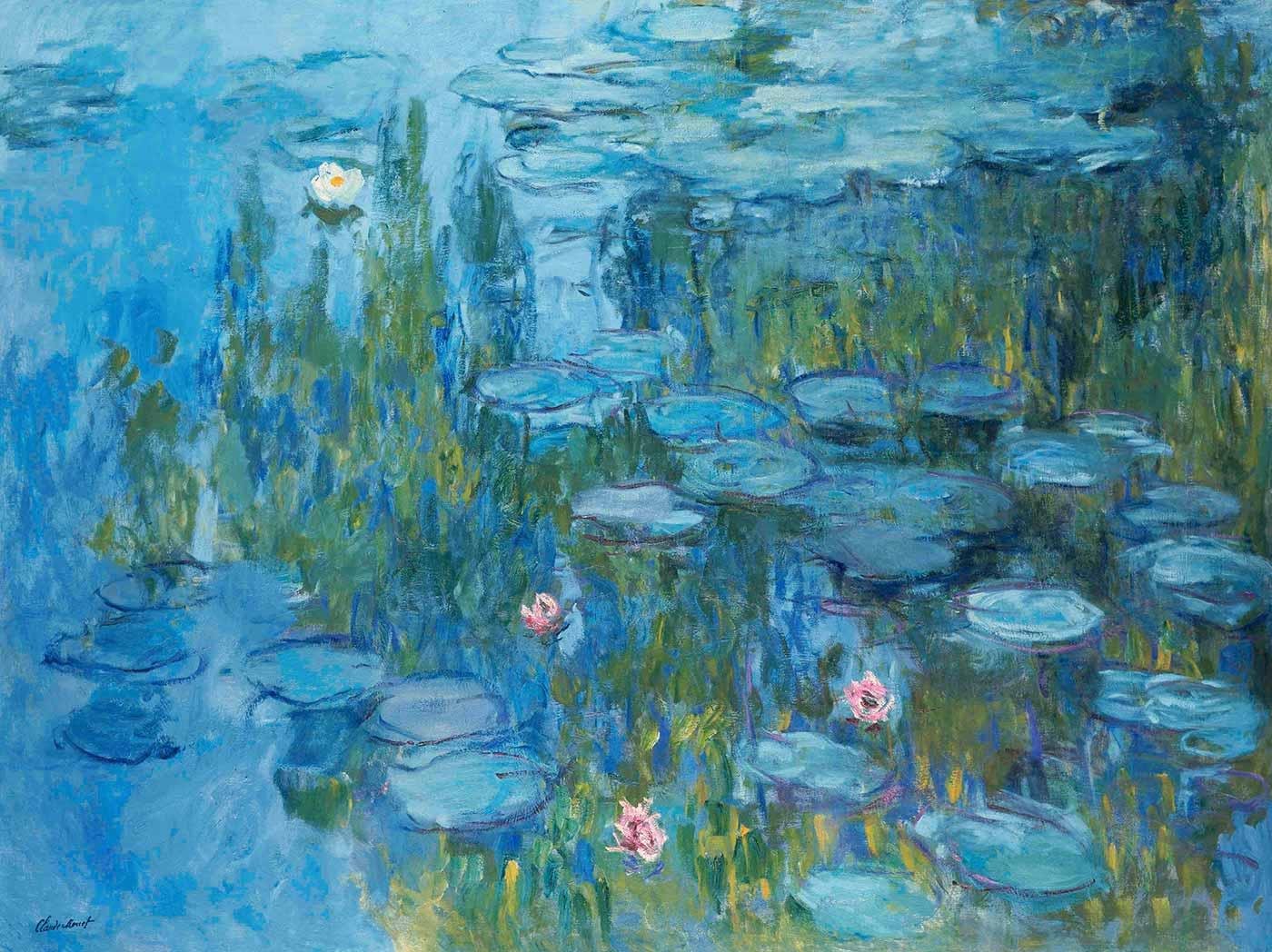 Claude Monet Sudaki Nilüferler Kanvas Tablo