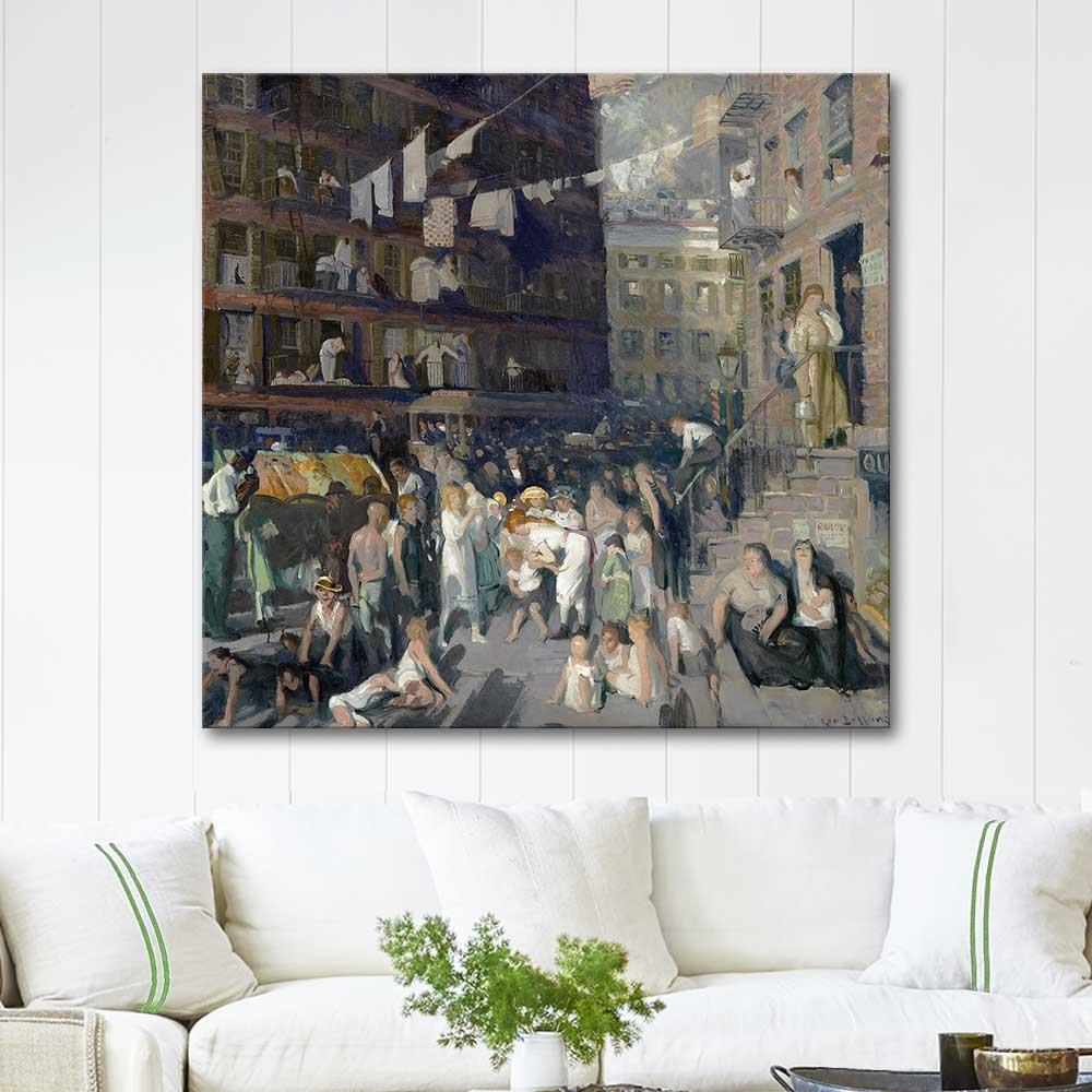 Cliff Dwellers by George Wesley Bellows as Art Print