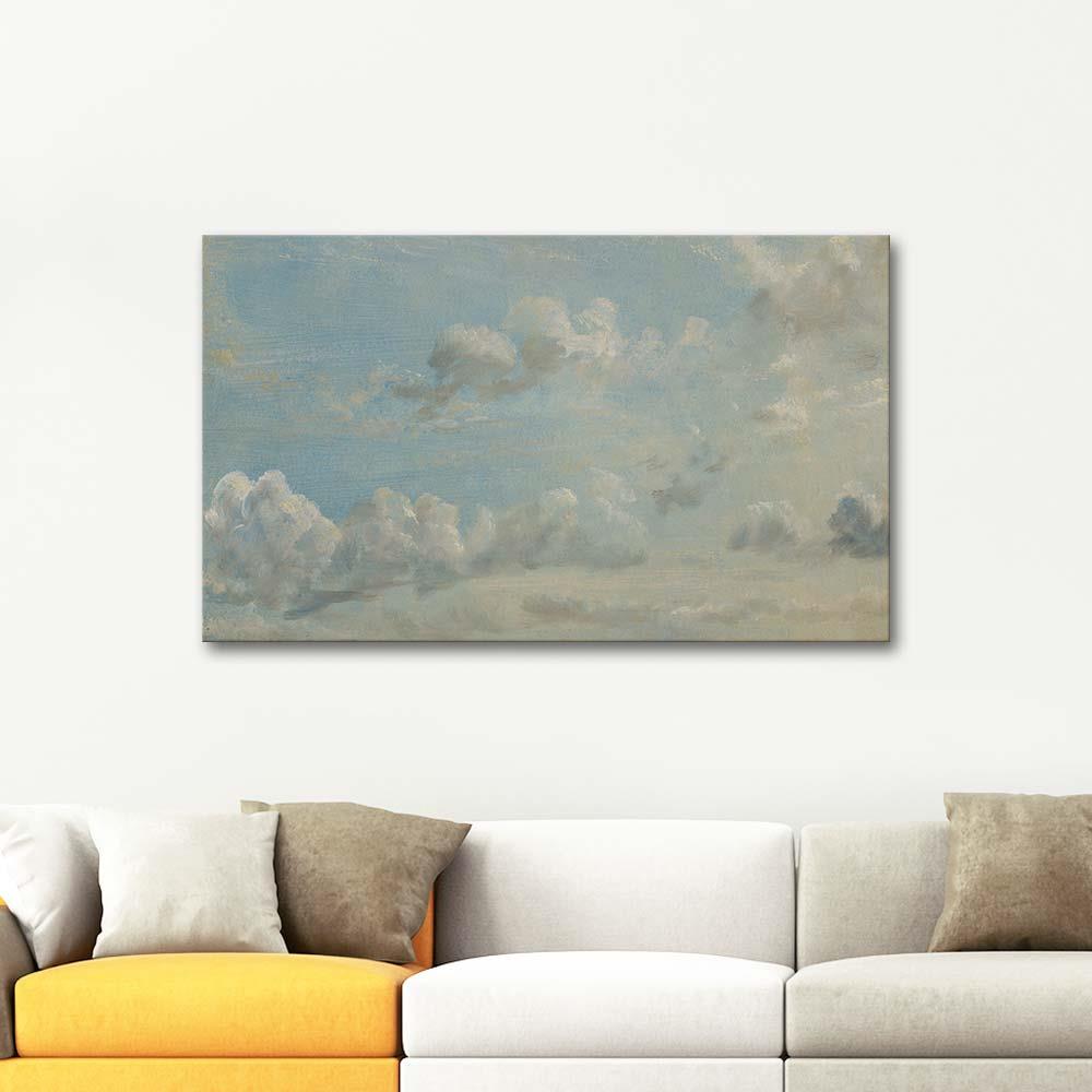John Constable Bulut Etüdü Kanvas Tablo