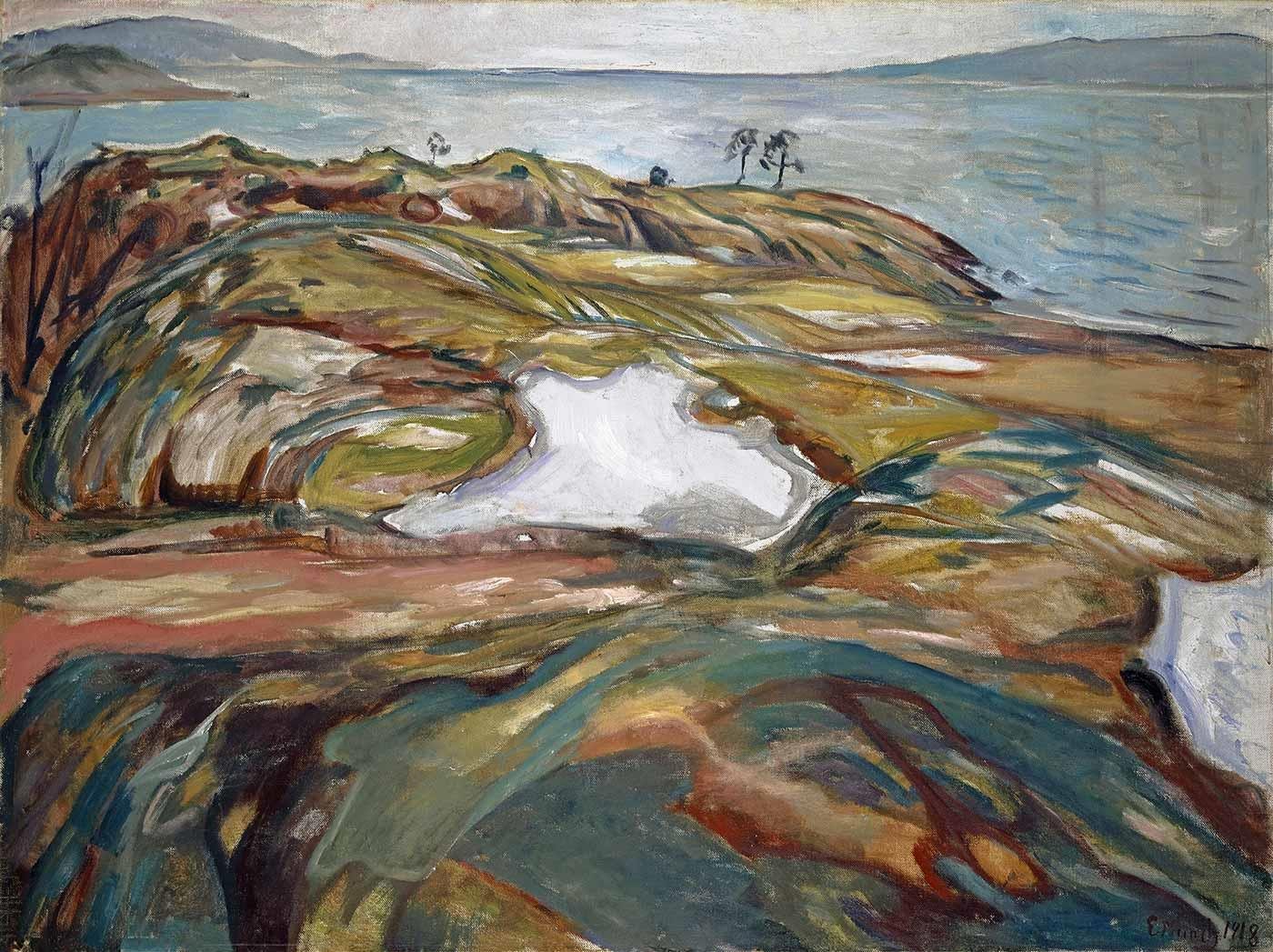 Coastal Landscape by Edvard Munch as Art Print
