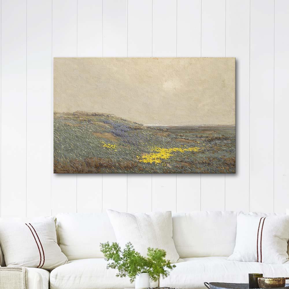 Coastal Wildflowers by Granville Redmond as Art Print