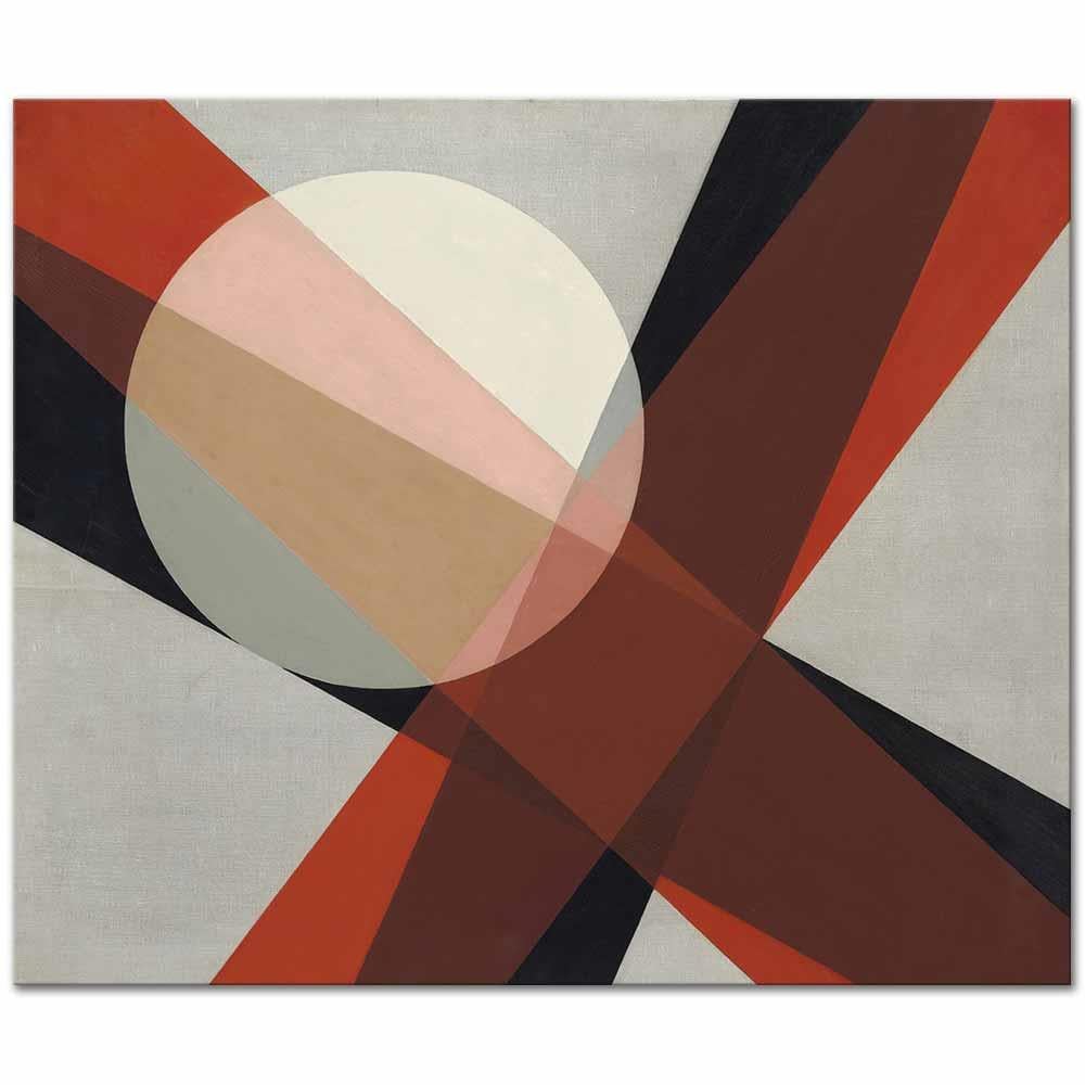 Laszlo Moholy-Nagy Kompozisyon A 19 Kanvas Tablo