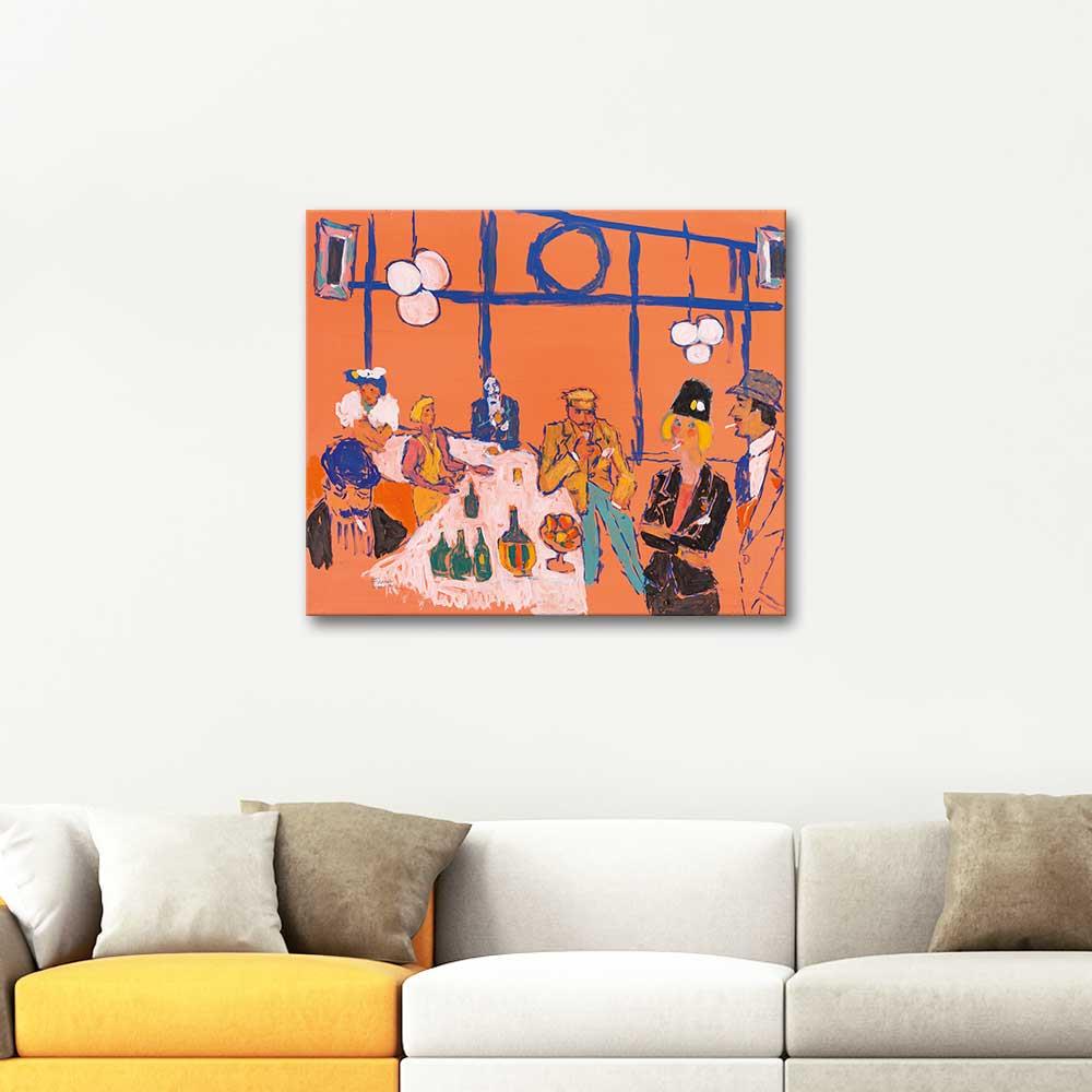 Composition At the Bar by Fikret Mualla as Art Print