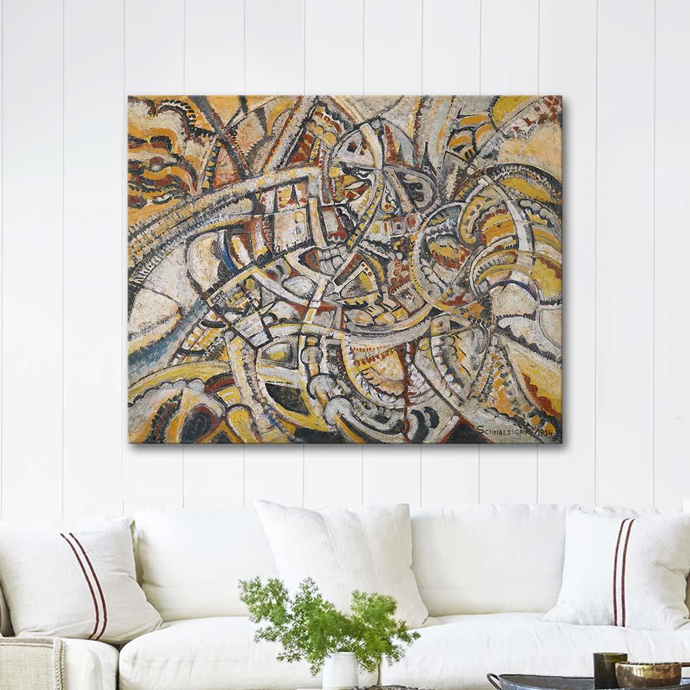 Composition Futuriste by Jules Schmalzigaug as Art Print