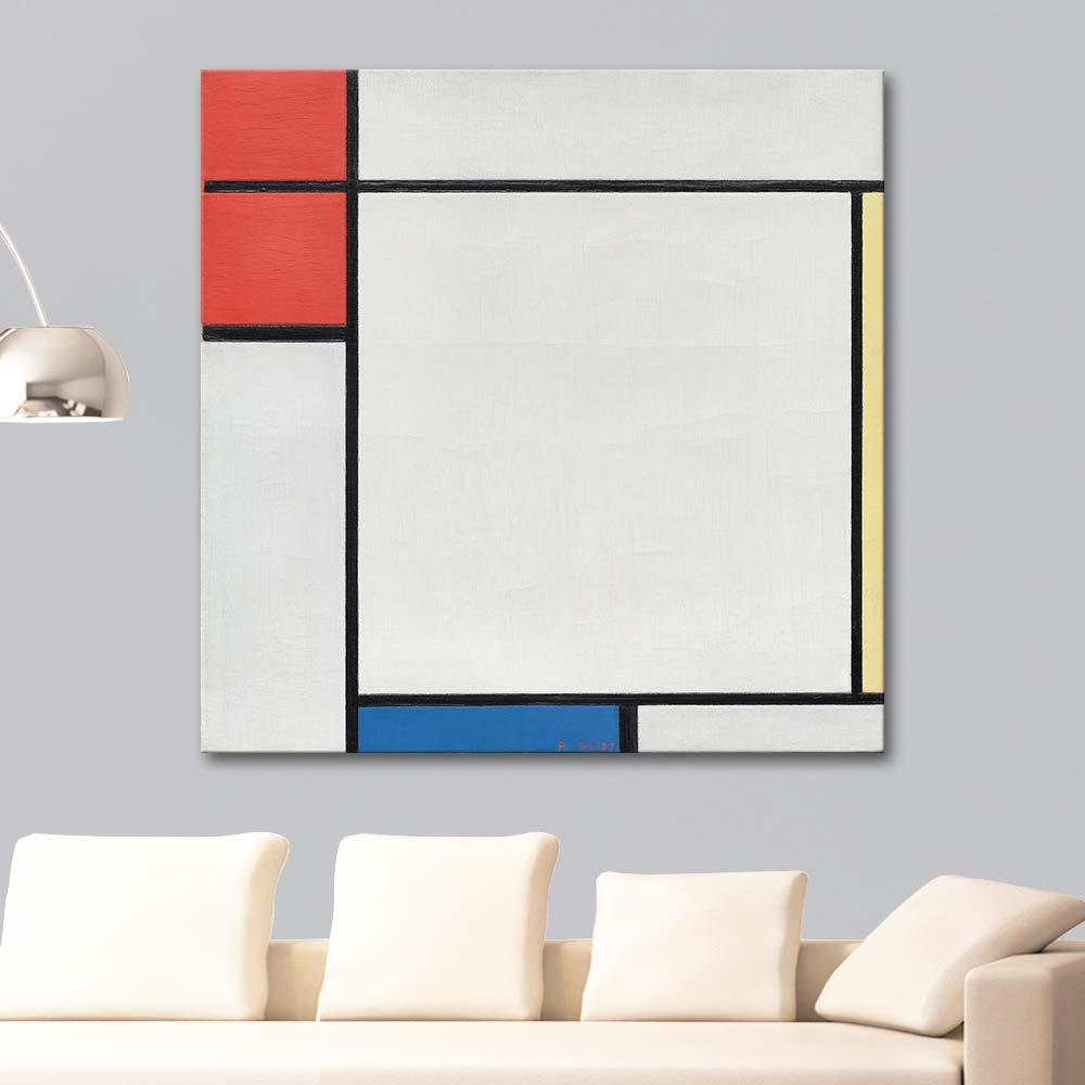 Composition with Red, Yellow, and Blue by Piet Mondrian as Art Print