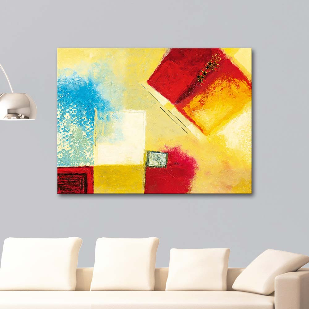 Composition with Yellow and Red 01 Art Print