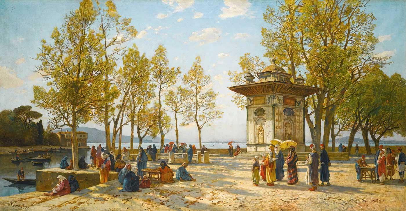 Hermann David Salomon Corrodi İstanbul Kanvas Tablo