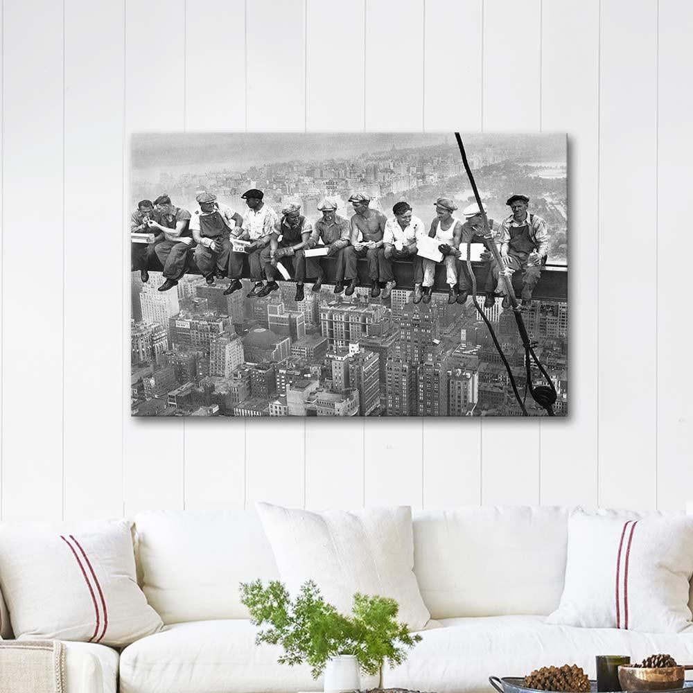 Yapı İşçileri New York Kanvas Tablo