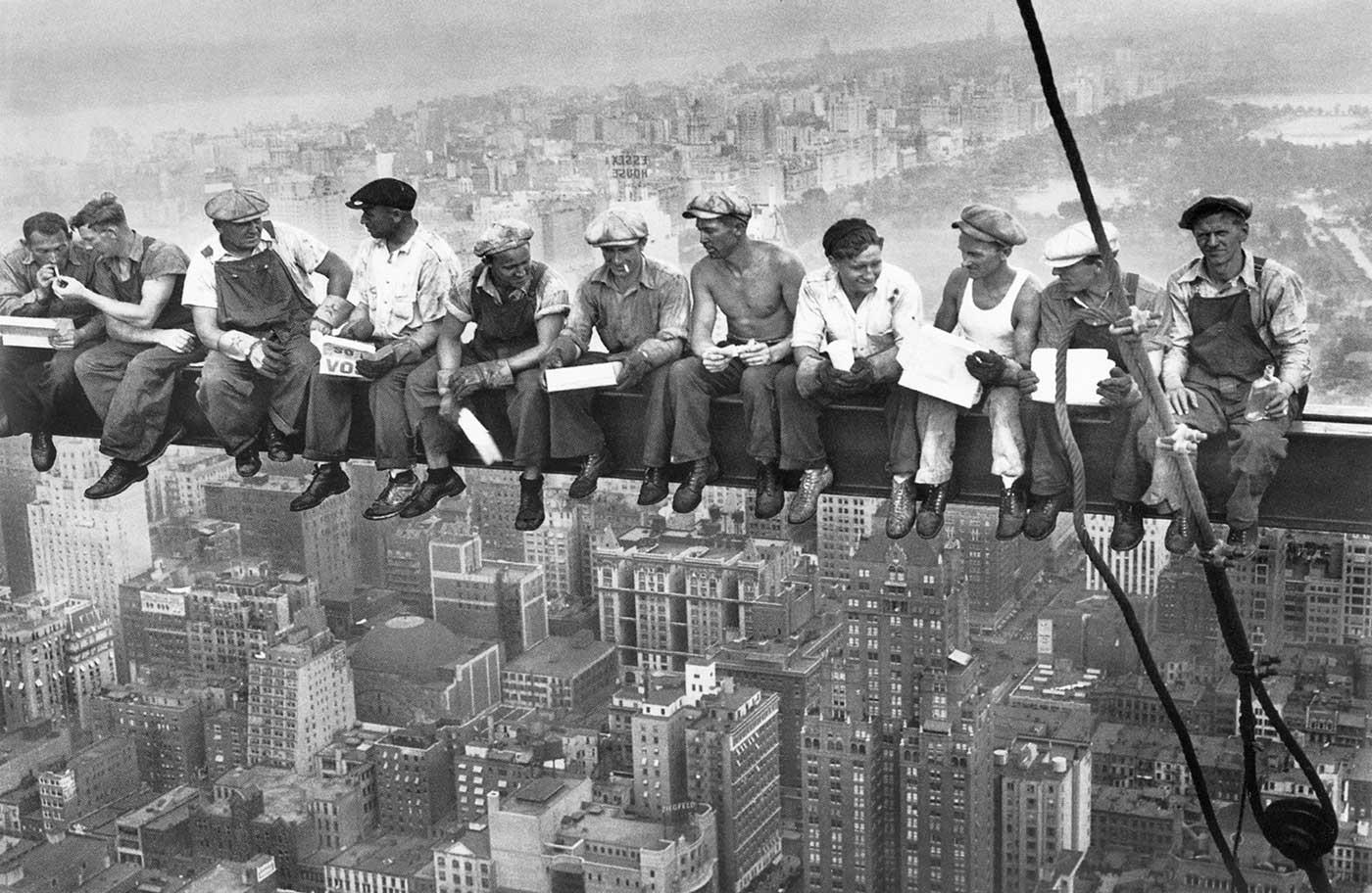 Yapı İşçileri New York Kanvas Tablo