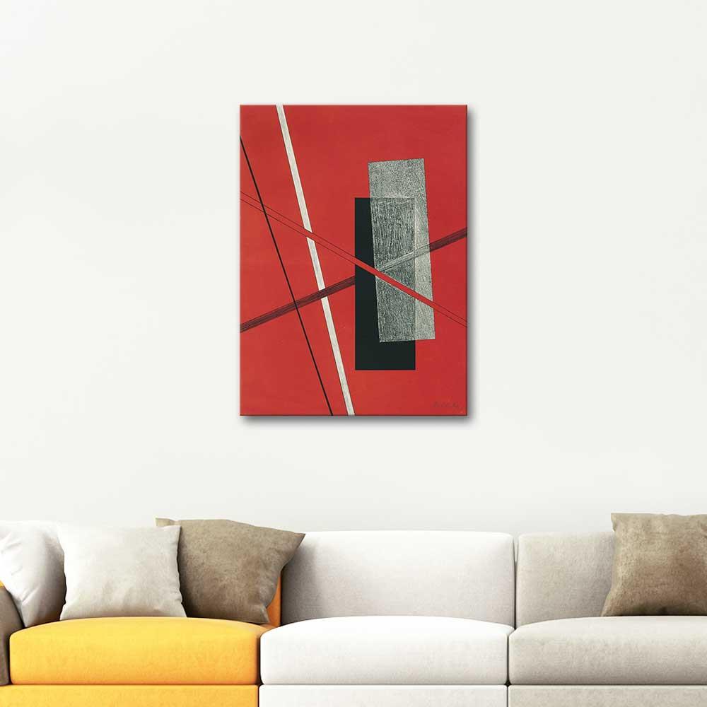 Laszlo Moholy-Nagy Konstruksiyonlar Kestner Portfolio 6 Kanvas Tablo