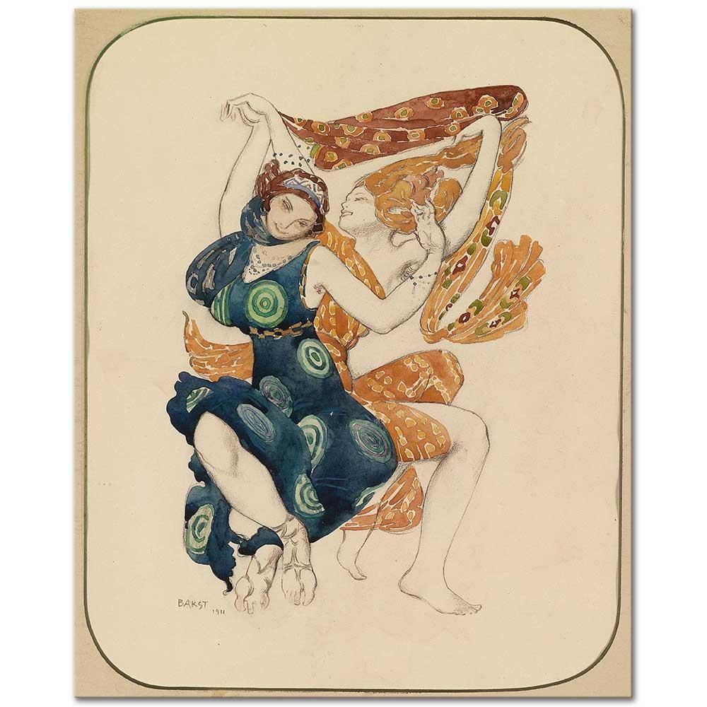 Costume for Narcisse by Tcherepnin by Leon Bakst
