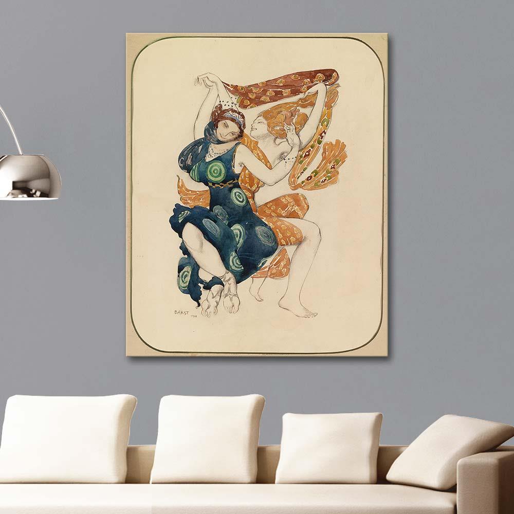 Costume for Narcisse by Tcherepnin by Leon Bakst as Art Print