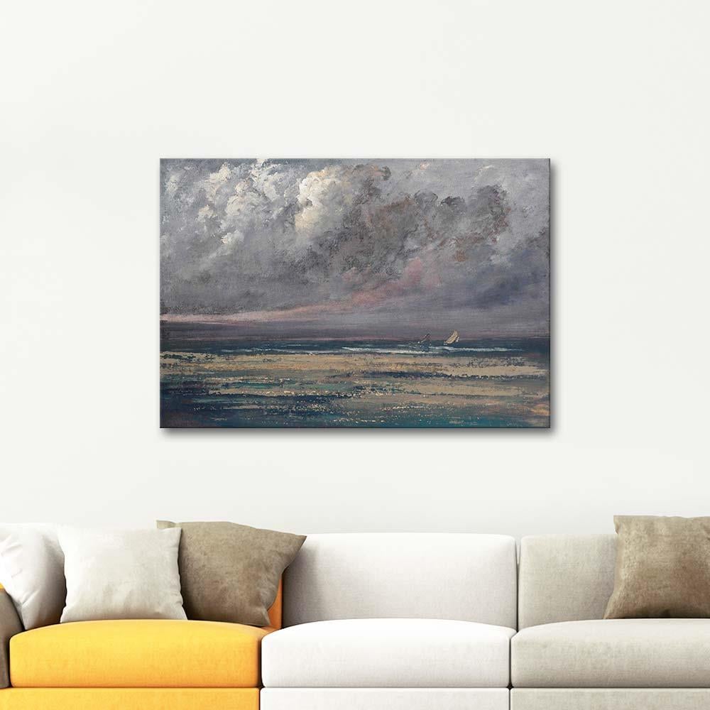 Cote Normande Pres de Trouville by Gustave Courbet as Art Print