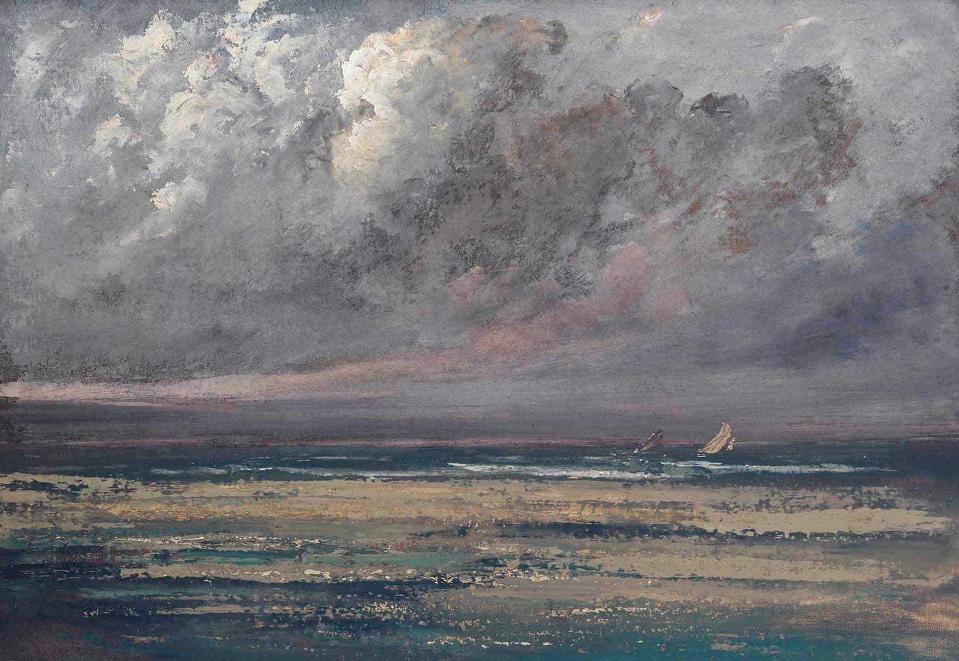 Cote Normande Pres de Trouville by Gustave Courbet