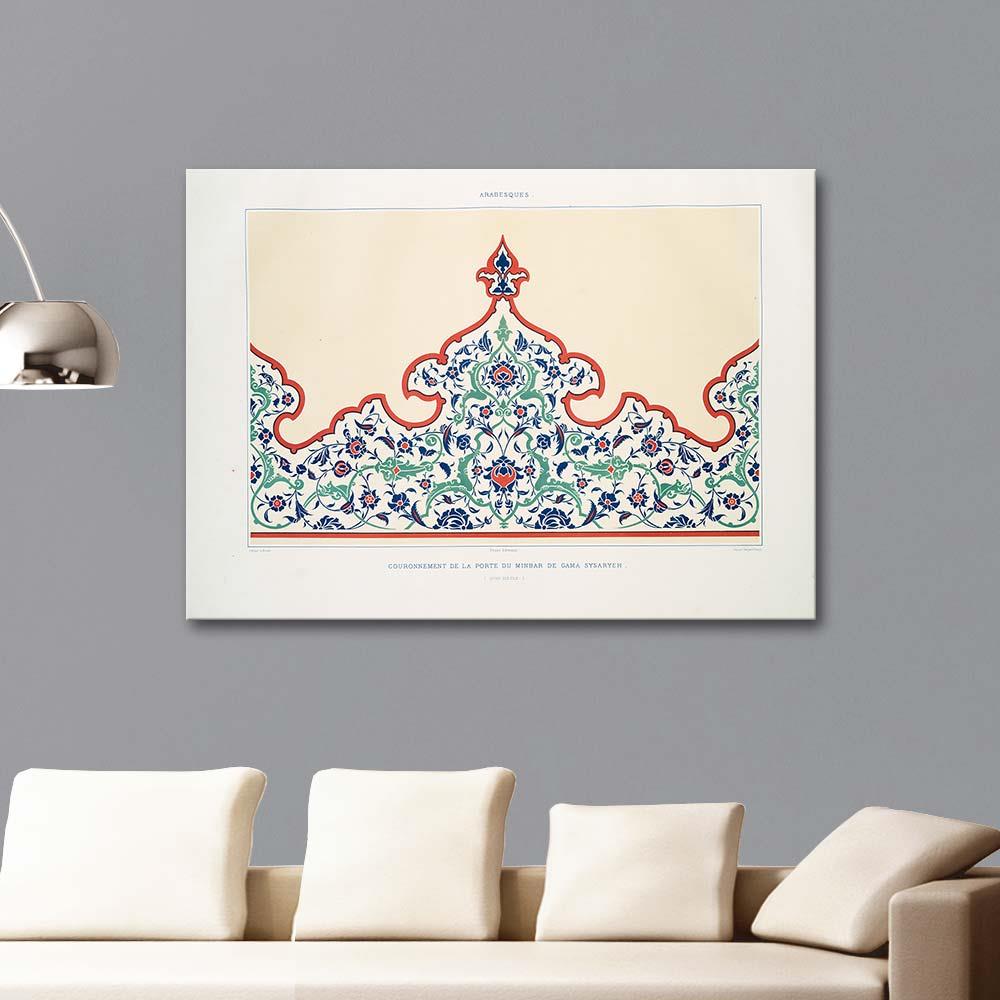 Emile Prisse d'Avennes Minber Tacı Gama Sysaryeh Kanvas Tablo