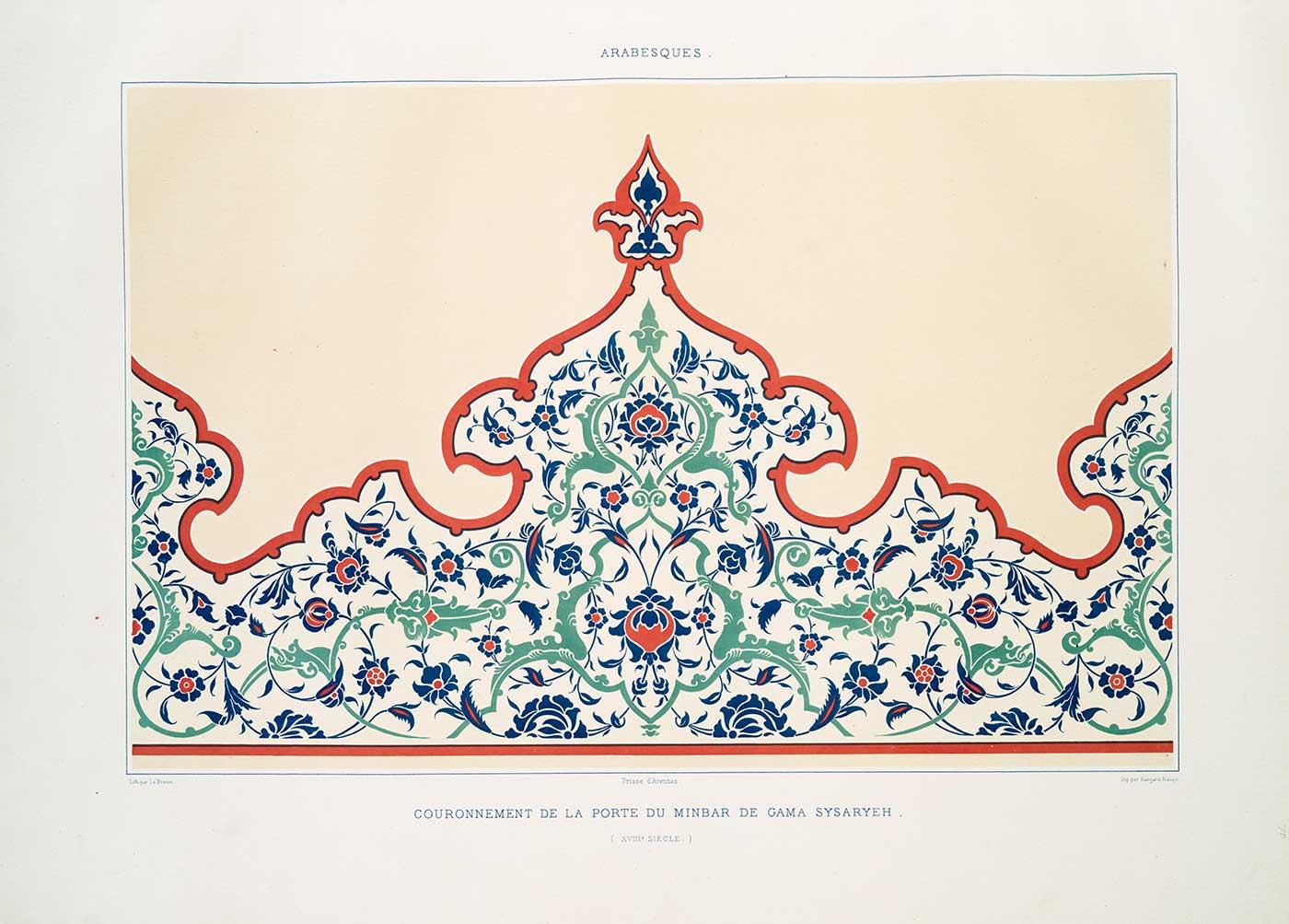 Emile Prisse d'Avennes Minber Tacı Gama Sysaryeh Kanvas Tablo