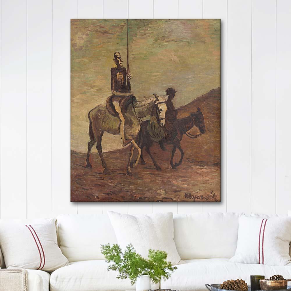 Cyprián Majerník Don Quichotte and Sancho Panza Art Print
