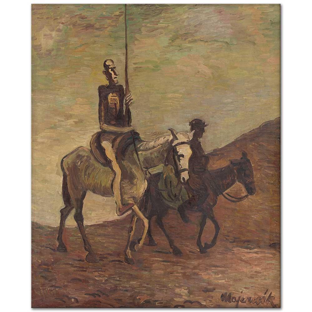Don Quichotte and Sancho Panza by Cyprián Majerník