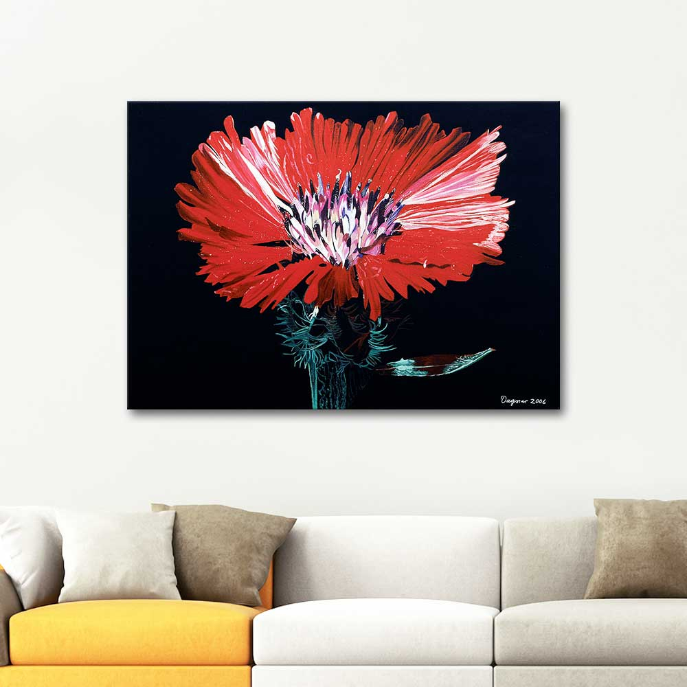 Dağmar Göğdün Karanfil Kanvas Tablo