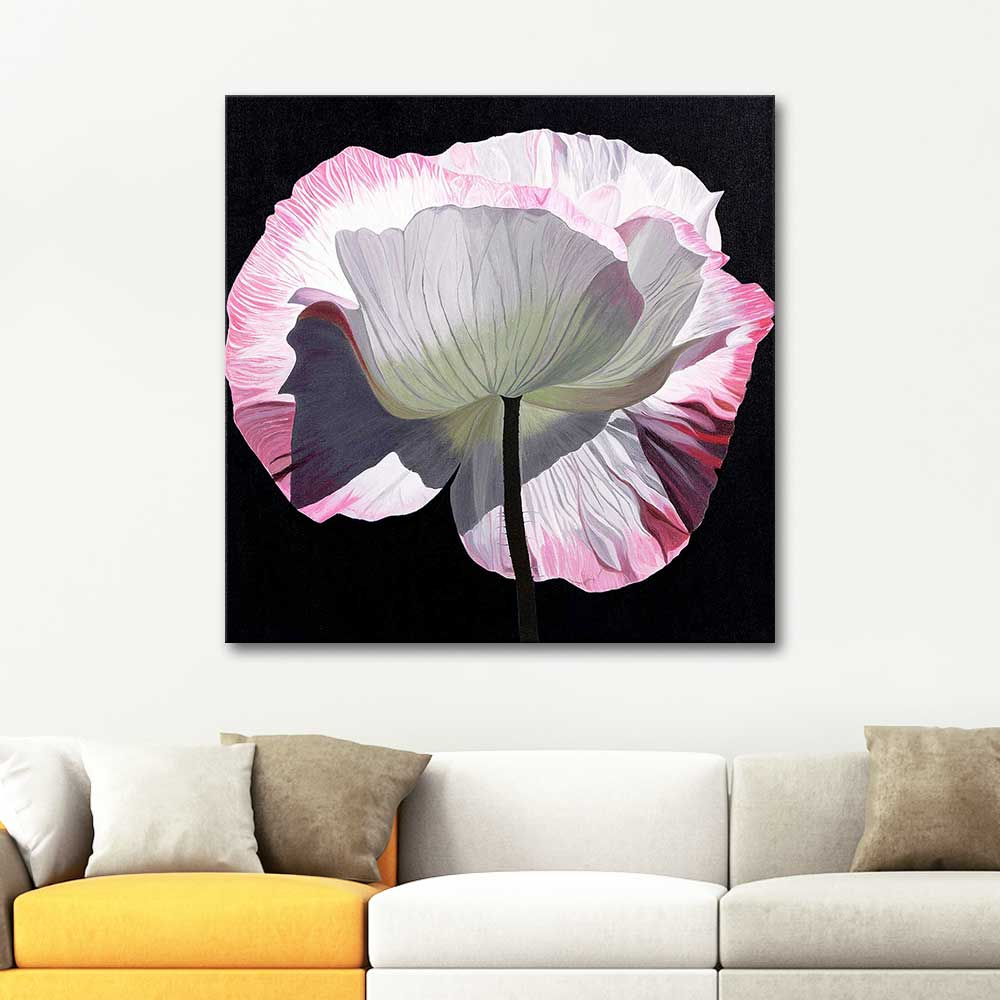 Dagmar Göğdün Pembe Gelincik Kanvas Tablo