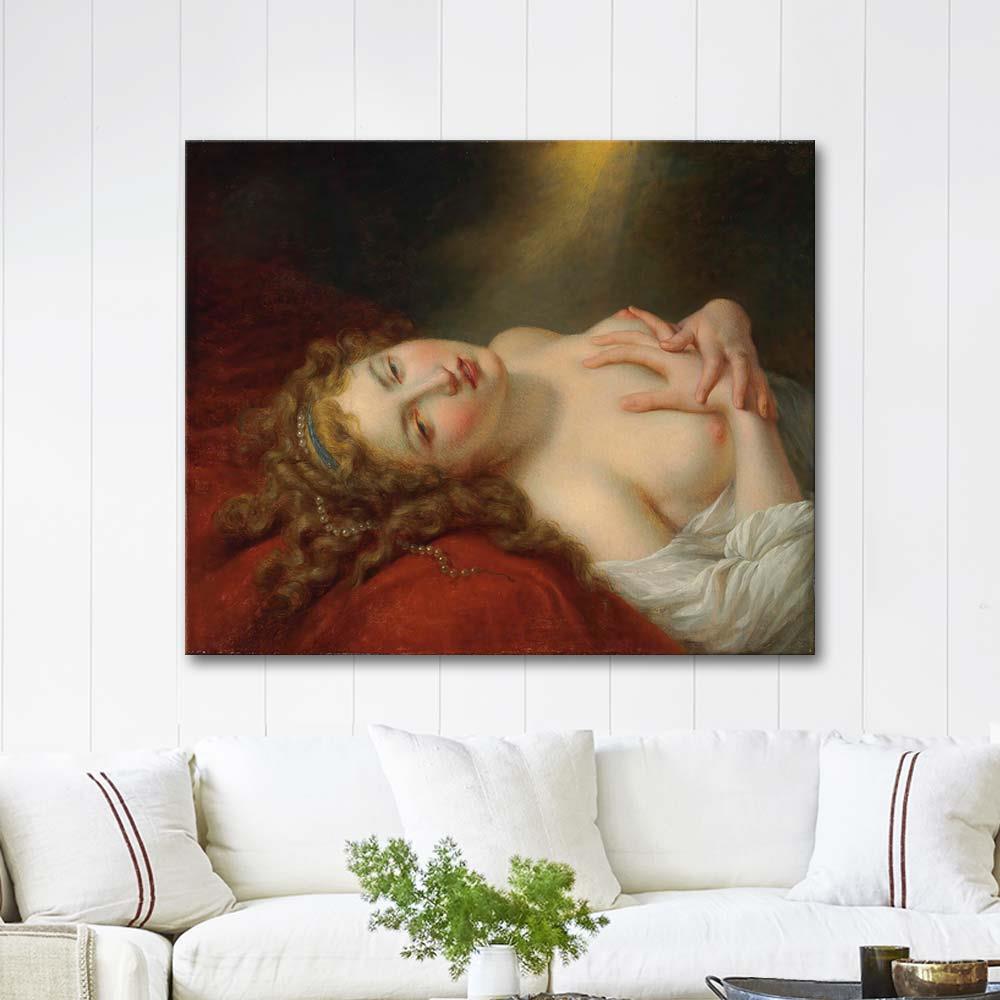 Jean-Baptiste Regnault Danae Kanvas Tablo