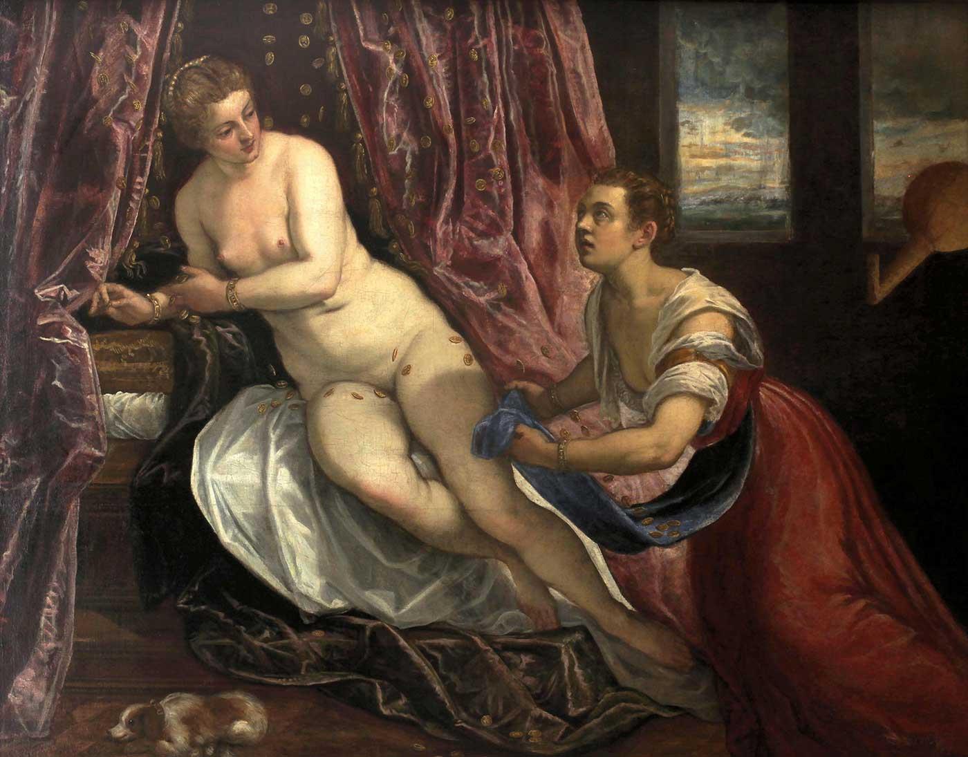 Jacopo Tintoretto Danae Kanvas Tablo