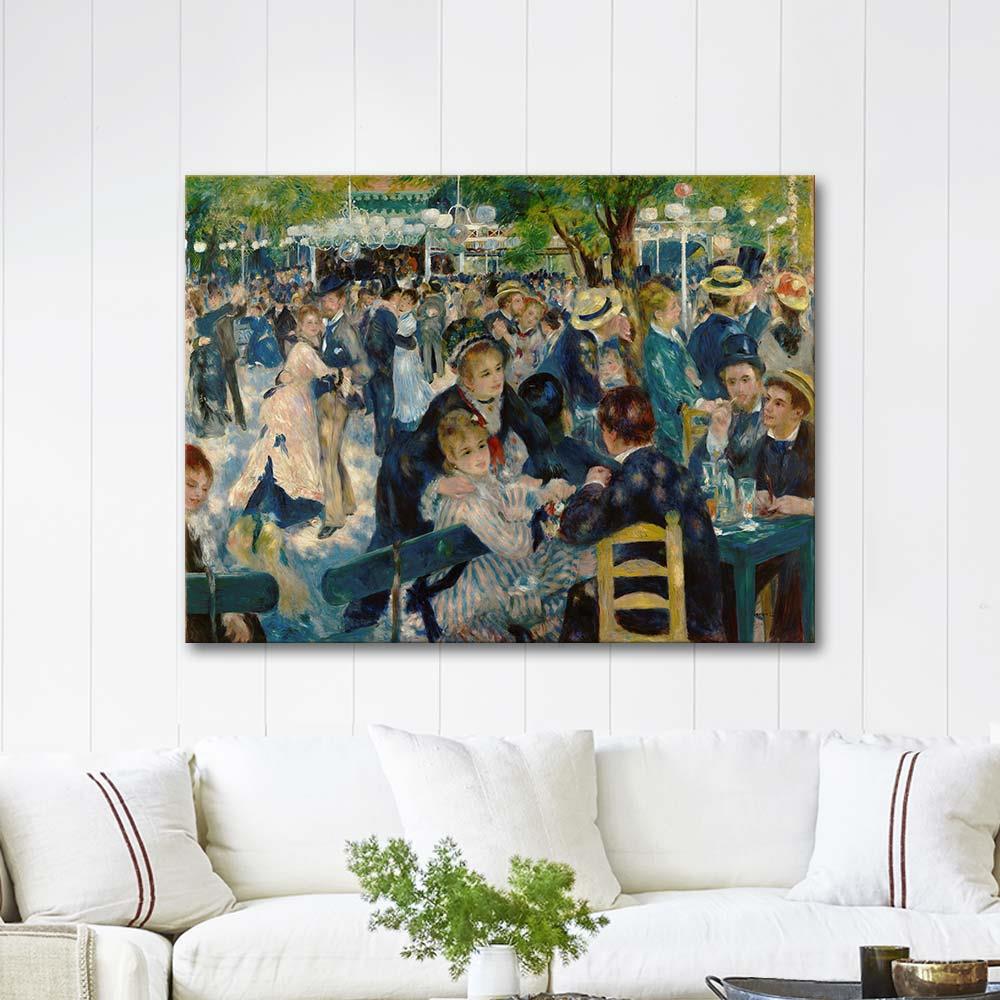 Dance at Le Moulin de la Galette by Pierre Auguste Renoir as Art Print