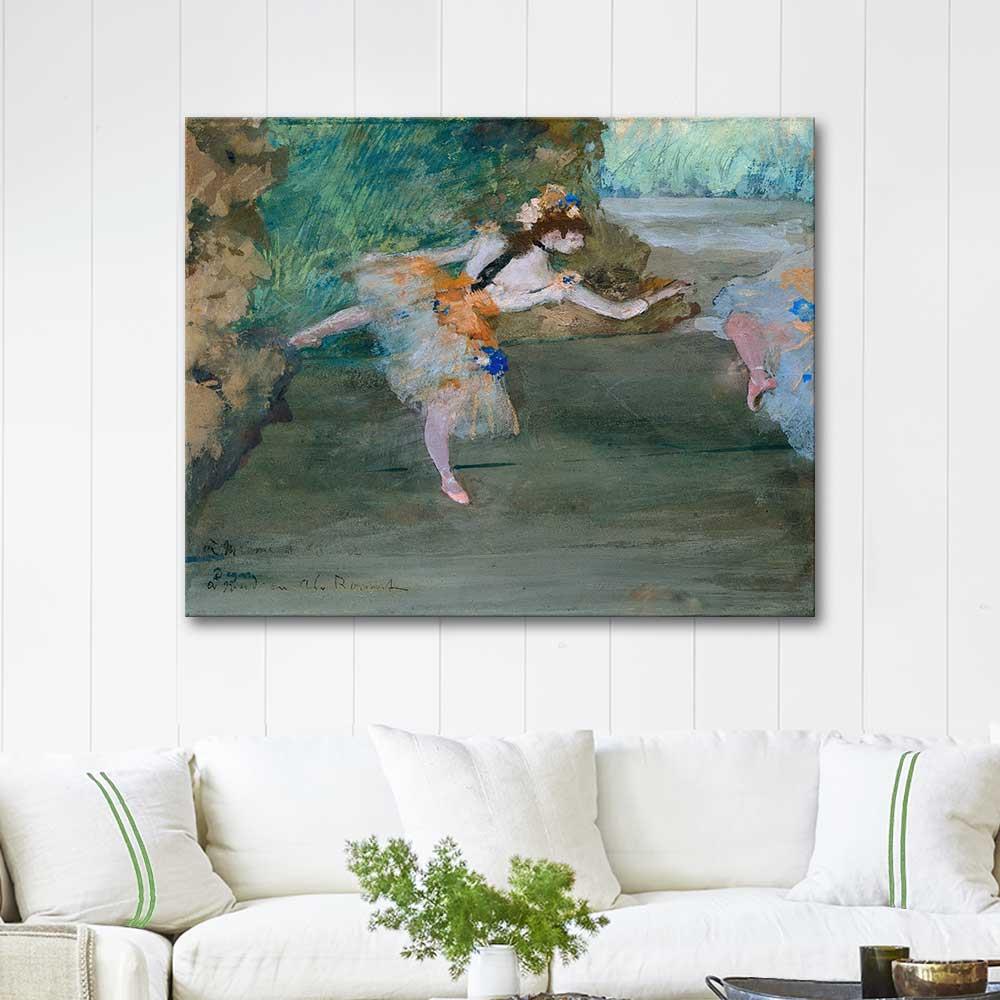 Dancer Onstage by Edgar Degas as Art Print