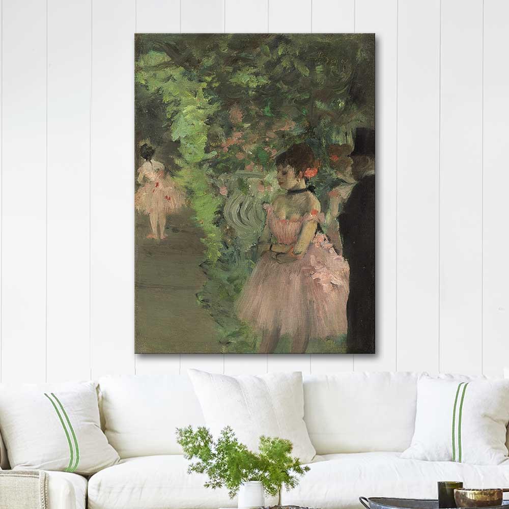 Dancers Backstage by Edgar Degas as Art Print