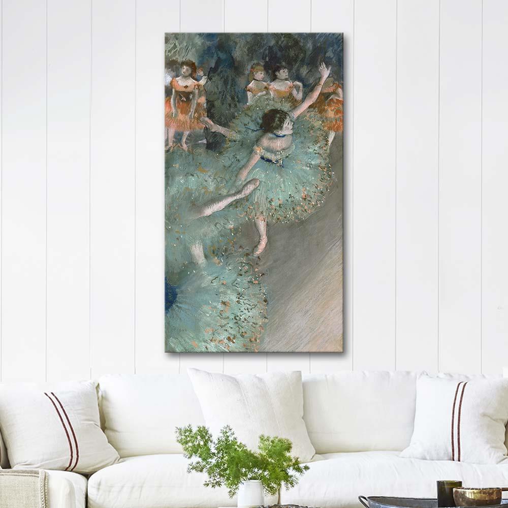 Dancers in Green by Edgar Degas as Art Print