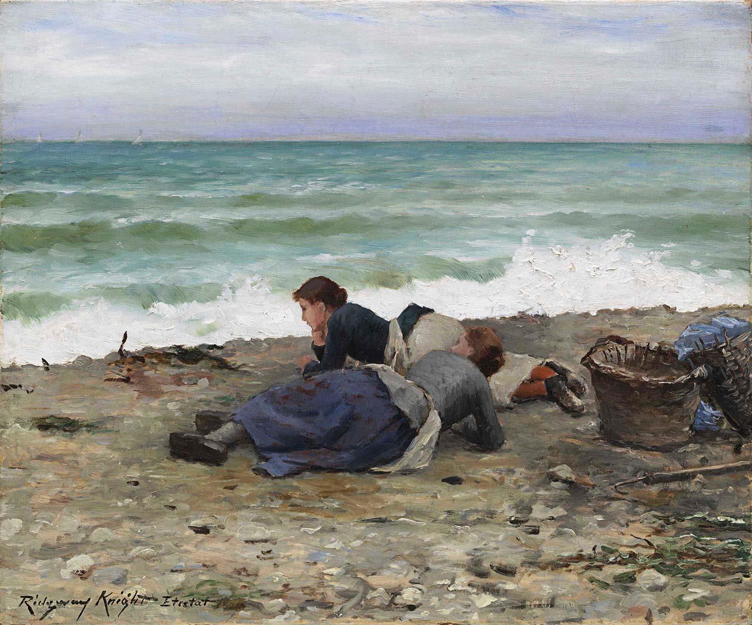 High Tide Etretat by Daniel Ridgway Knight