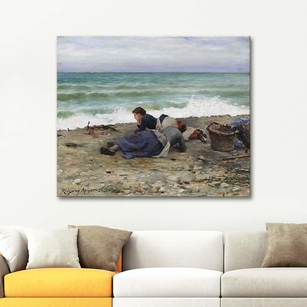 Daniel Ridgway Knight High Tide Etretat Art Print