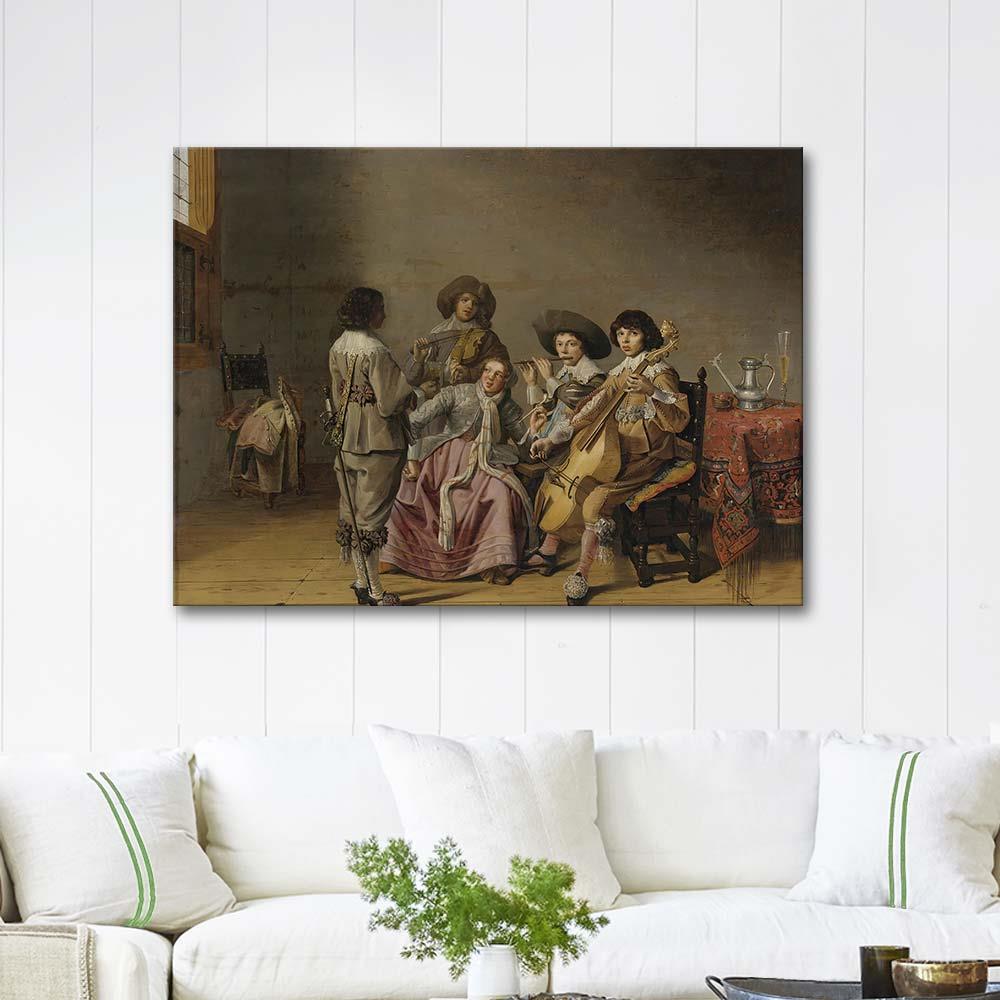 David Bailly Musical Entertainment Art Print