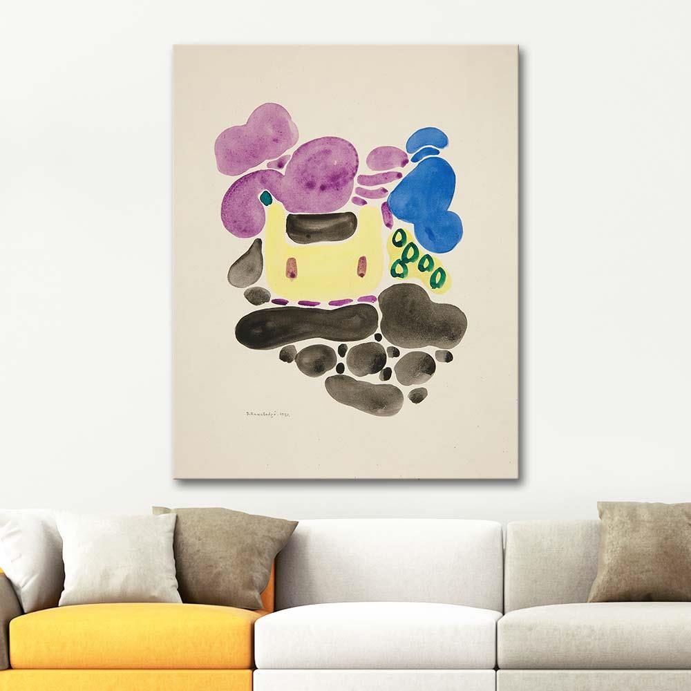 David Kakabadze Abstraction Based On Flower Forms V Art Print