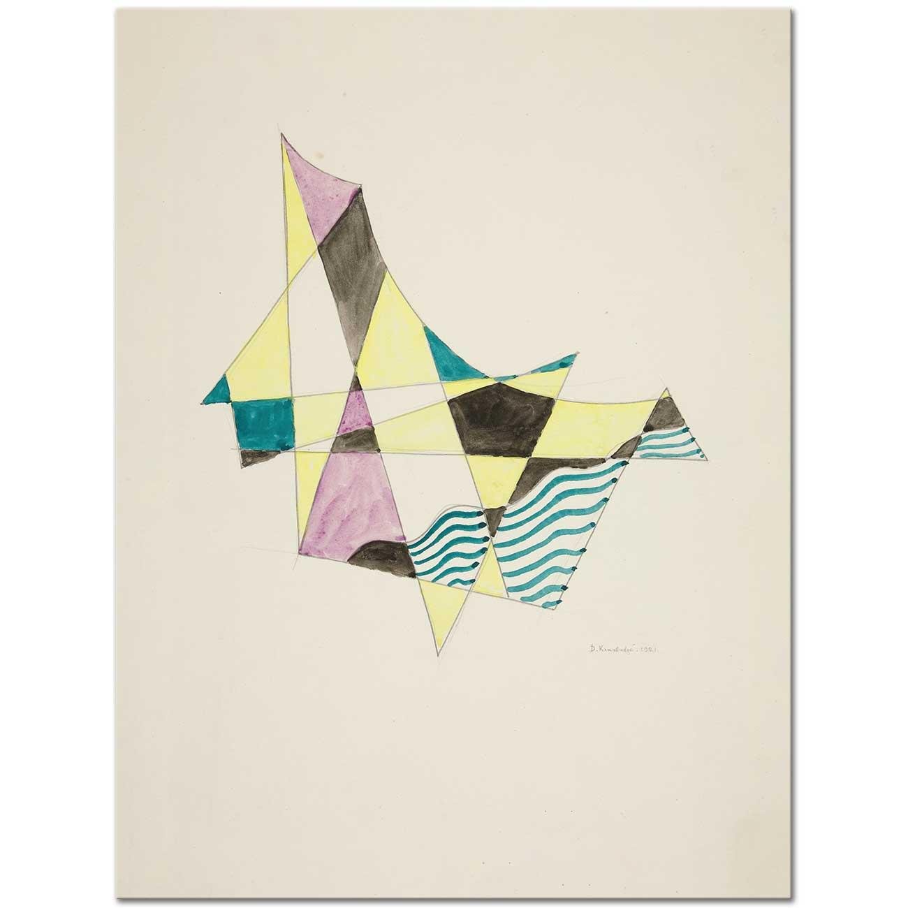 Abstraction Based On Sails X by David Kakabadze