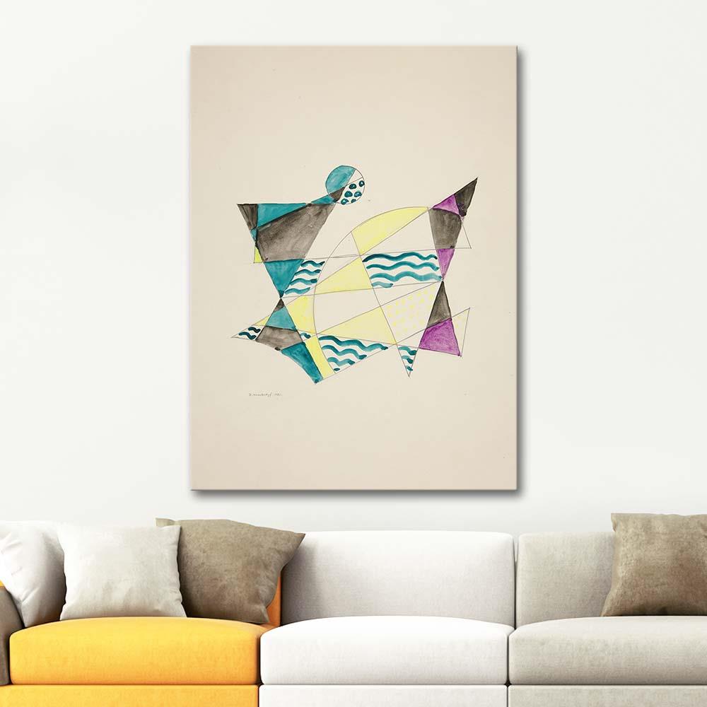 David Kakabadze Abstraction Based On Sails II Art Print