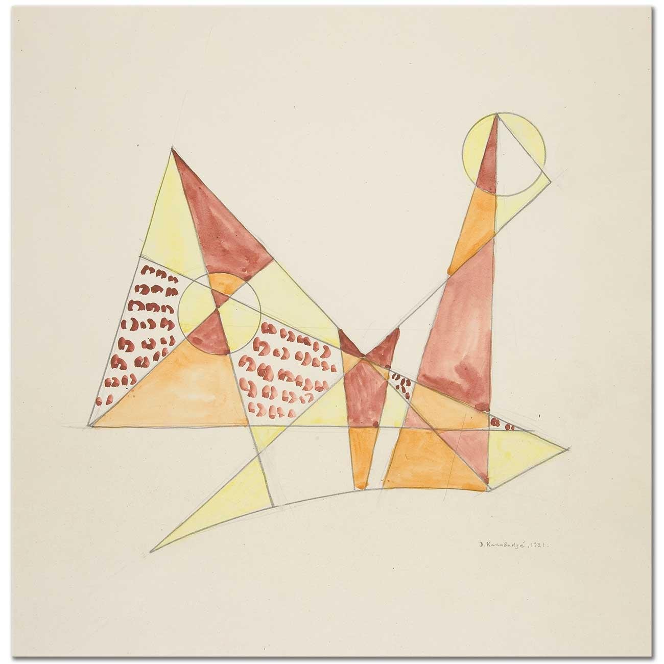 Abstraction Based On Sails III by David Kakabadze