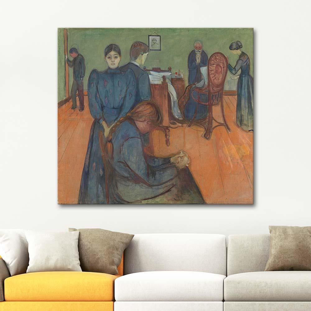 Death in the Sickroom by Edvard Munch as Art Print