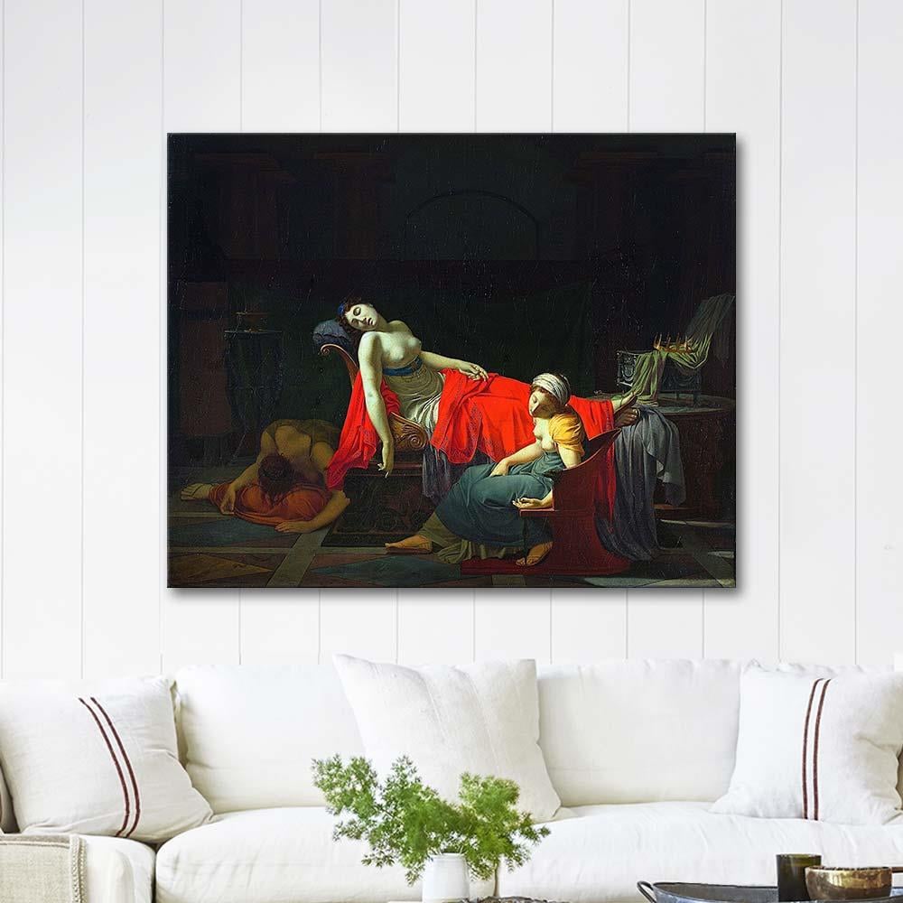 Death Of Cleopatra by Jean-Baptiste Regnault as Art Print