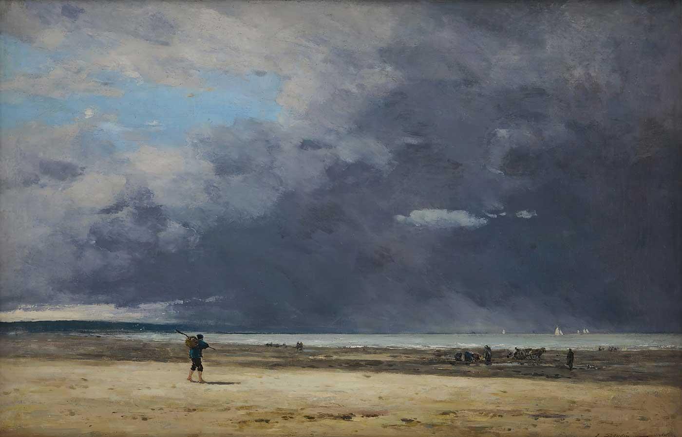 Deauville, Marée Basse by Eugene Boudin