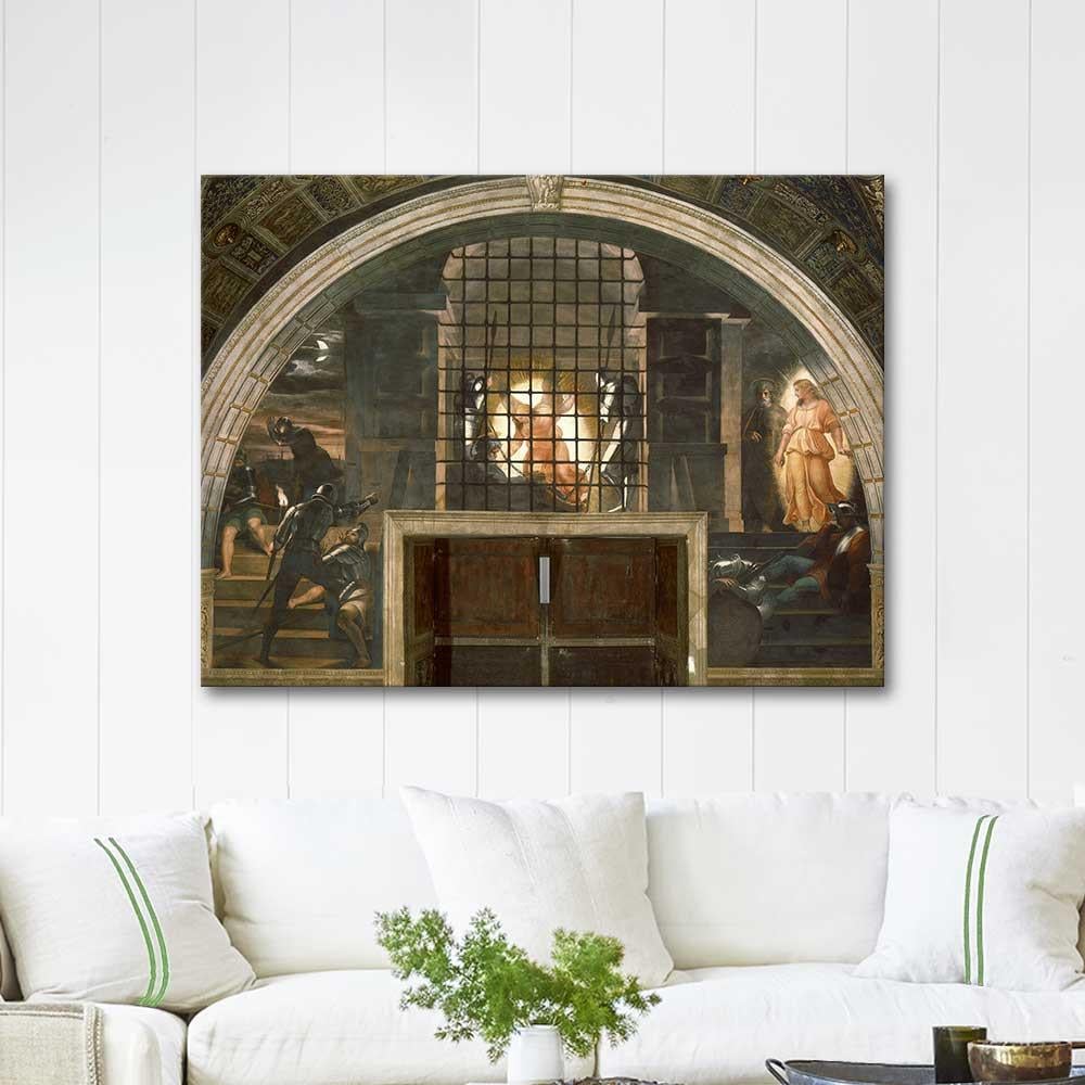 Deliverance of Saint Peter by Raphael as Art Print