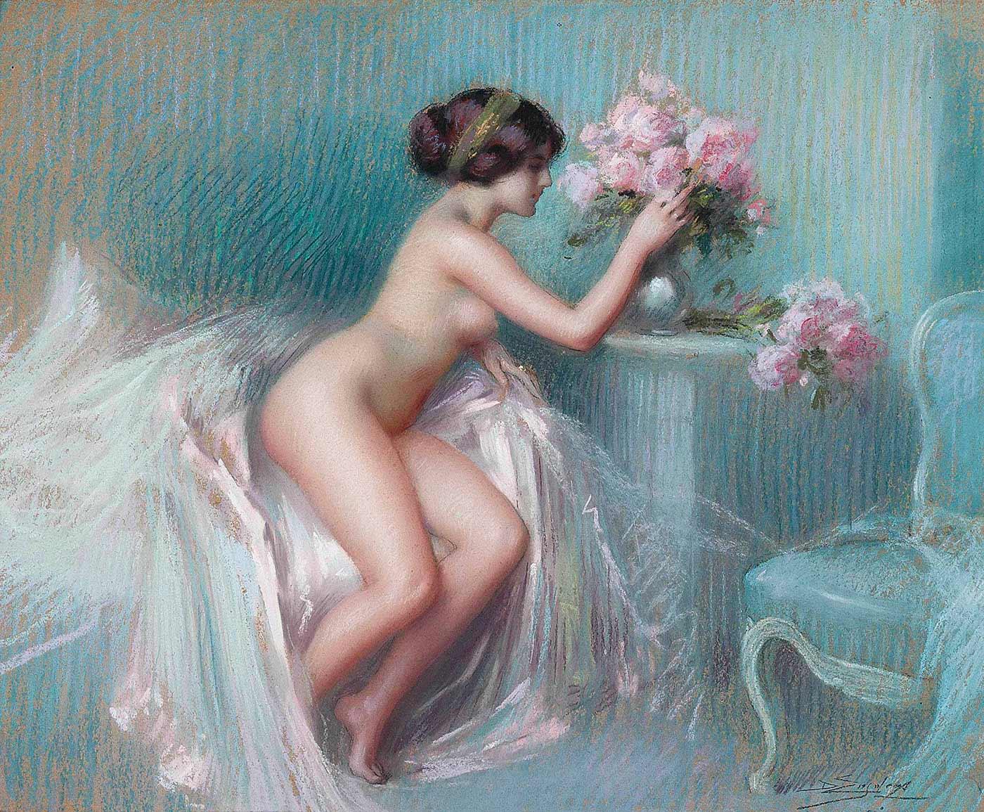 Delphin Enjolras Yaz Çiçekleri Demeti Kanvas Tablo