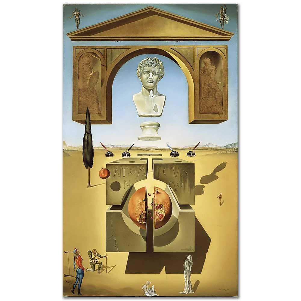 Salvador Dali Neron'un Burnunun Dibinde Maddenin Çözünmesi Kanvas Tablo