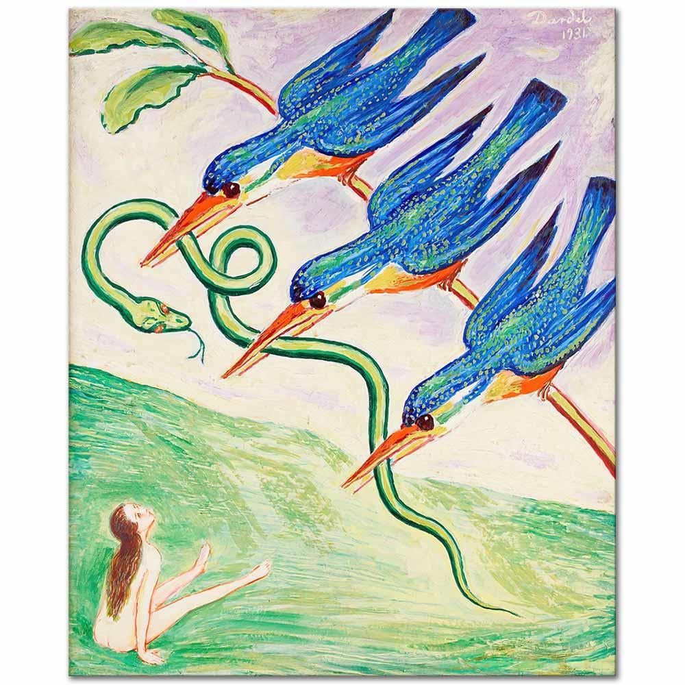 Nils Dardel Kaçan Yılan Kanvas Tablo